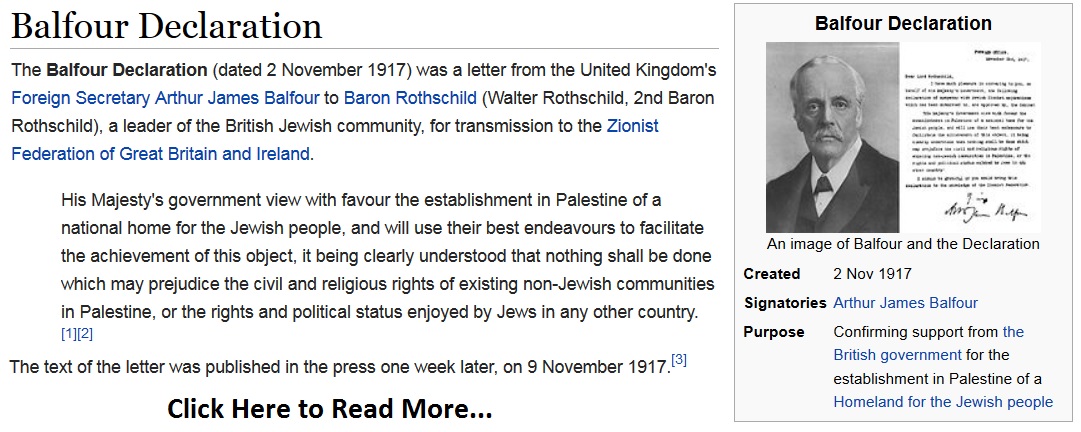 Balfour Declaration Pic